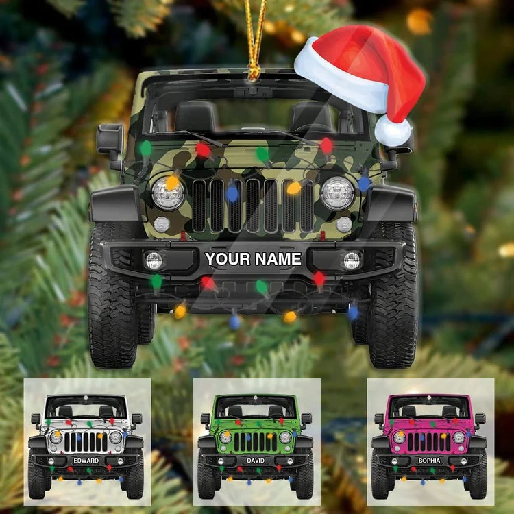 Personalized Car Lovers Christmas Acrylic Ornament, Xmas Tree Decor - Best Gift For Car Lovers, Christmas - Image 7