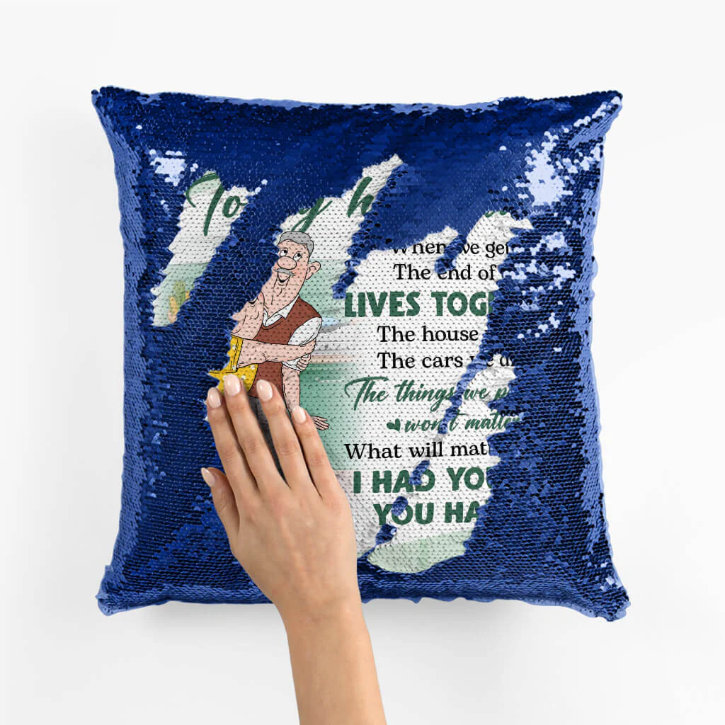 Personalized Couple Throw Pillow - Customized Name & Photo To My Husband I Had You and You Had Me Pillow - Best Valentine Gift For Couple - Image 2
