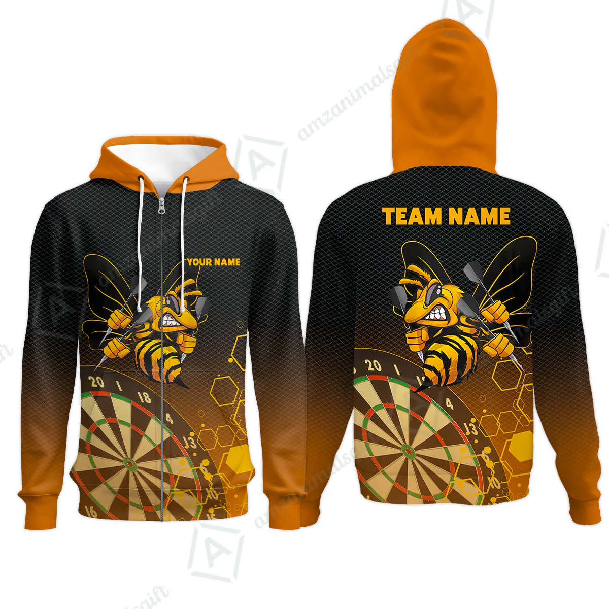 Personalized Darts Men Polo Shirt, Darts And Bee Customized Polo Shirt, Perfect Outfits For Darts Players, Darts Team - Image 12
