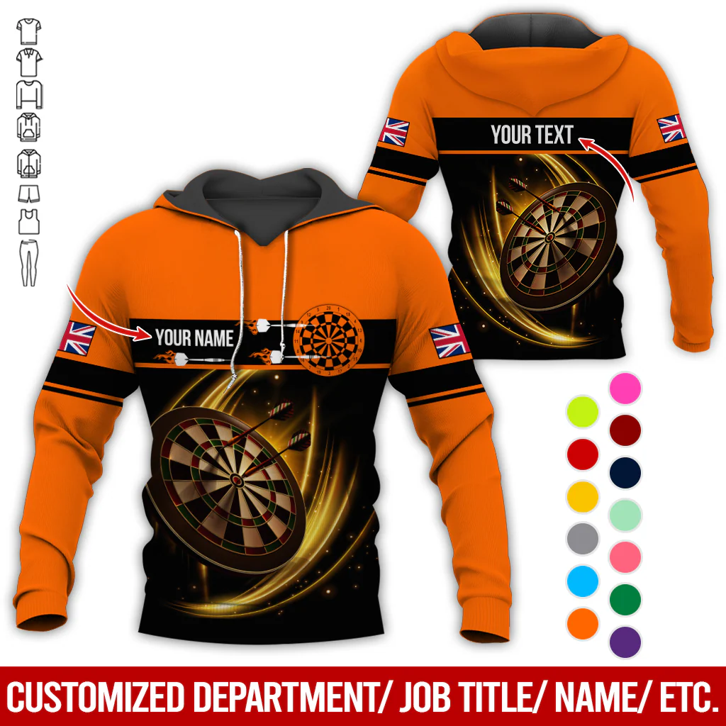Personalized Darts Premium Hoodie, Custom National Flag Hoodie For Men & Women, Perfect Gift For Darts Lovers, Friend, Family - Image 11