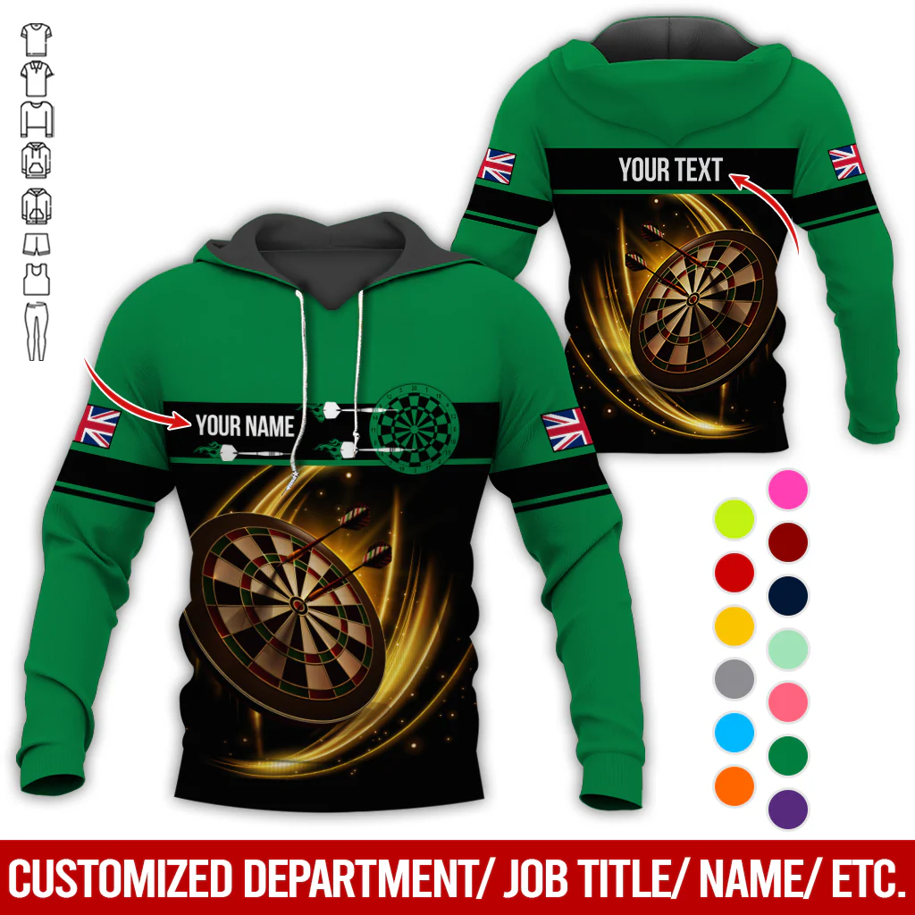 Personalized Darts Premium Hoodie, Custom National Flag Hoodie For Men & Women, Perfect Gift For Darts Lovers, Friend, Family - Image 6