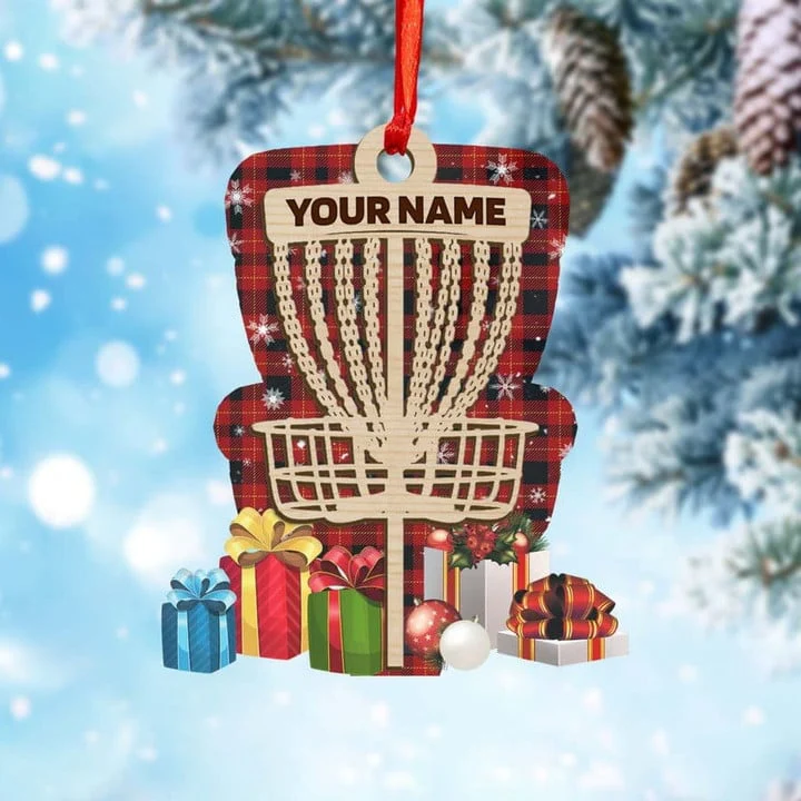Personalized Disc Golf Acrylic Ornament For Xmas Decor, Custom Name Christmas Ornament Gift For Family - Image 3