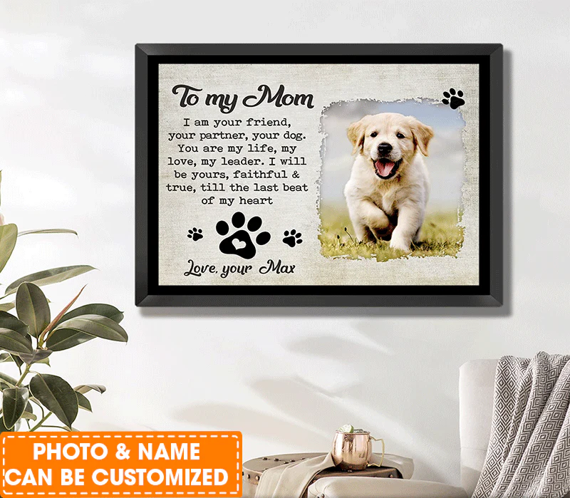 Personalized Dog Landscape Canvas, Custom Gift For Dog Mom I Am Your Friend Your Partner Canvas, Perfect Gift For Dog Lovers, Friend, Family - Image 2