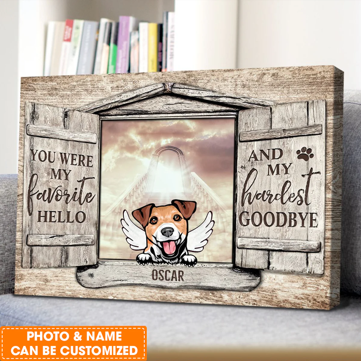 Personalized Dog Landscape Canvas, Custom Gift For Dog Owner Dog Sympathy Gifts Dog, Perfect Gift For Pet Lovers, Friend, Family - Image 3