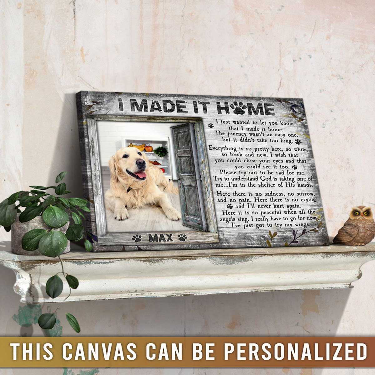 Personalized Dog Landscape Canvas, Custom Pet Gifts In Loving Memory, Perfect Gift For Dog Lovers, Friends, Family - Image 9