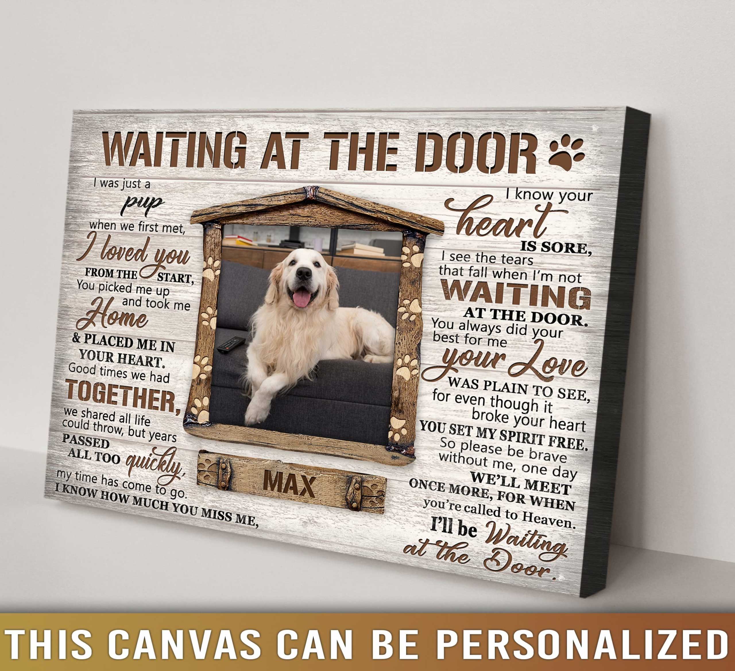 Personalized Dog Landscape Canvas, Unique Pet Memorial Gifts, Sayings For Loss Of Pet Dog Lover Gifts, Perfect Gift For Dog Lovers, Friends, Family - Image 3