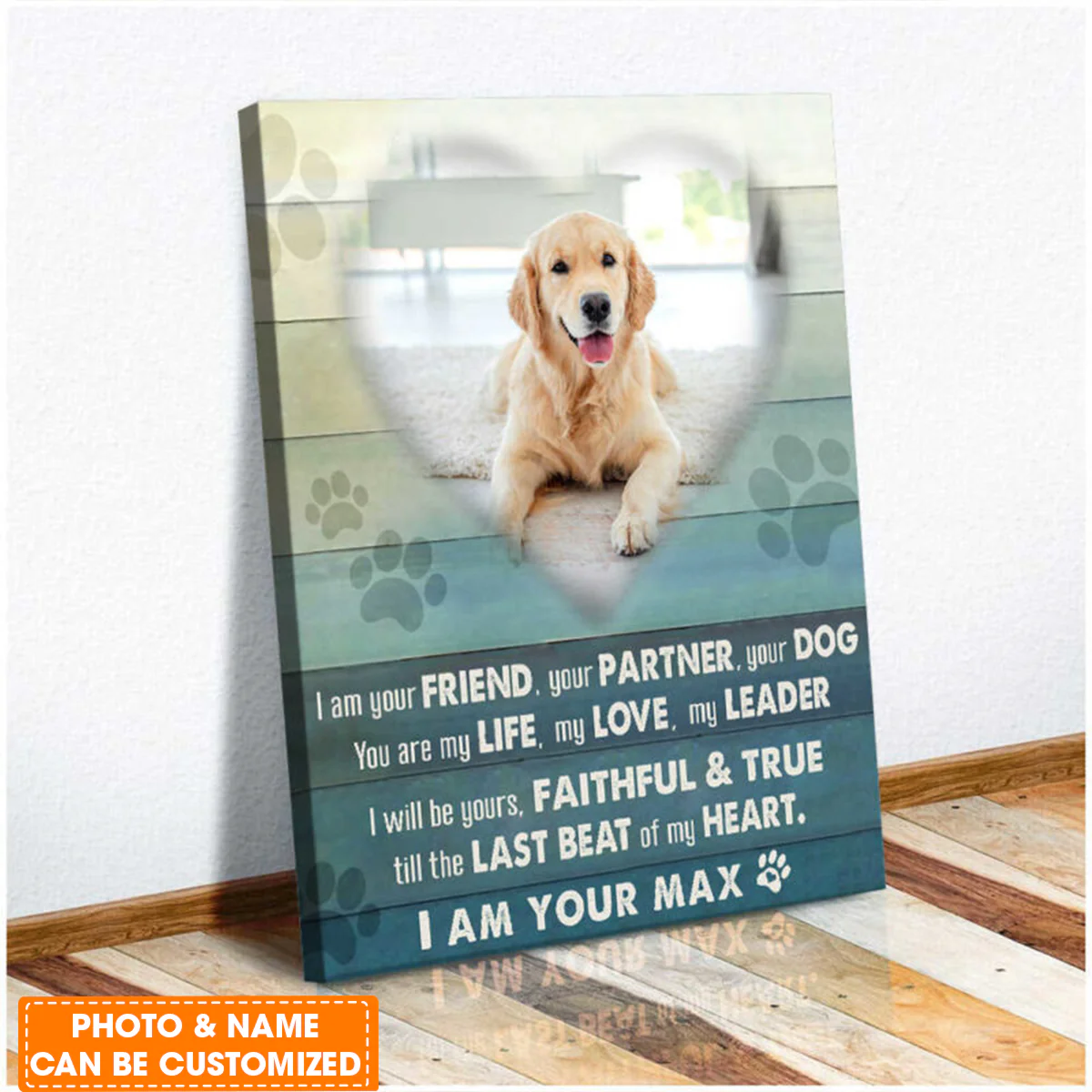 Personalized Dog Portrait Canvas, Custom Pet Photo, I Am Your Pet Canvas, Perfect Gift For Dog Lovers, Friend, Family - Image 2