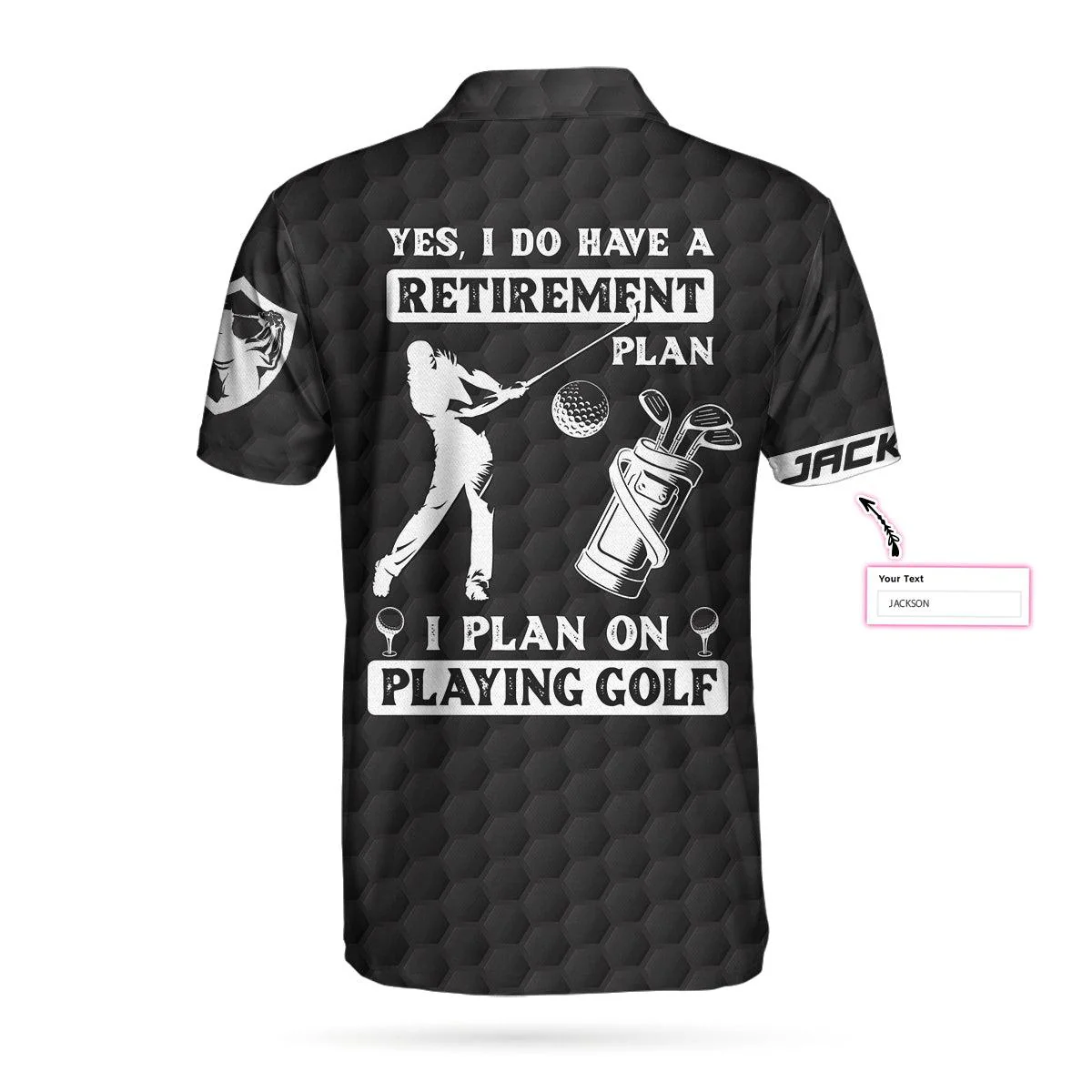 Personalized Golf Men Polo Shirts - Black American Flag I Plan On Playing Golf Custom Name Men Polo Shirts - Perfect Gift For Men, Golfers, Golf Lover - Image 4
