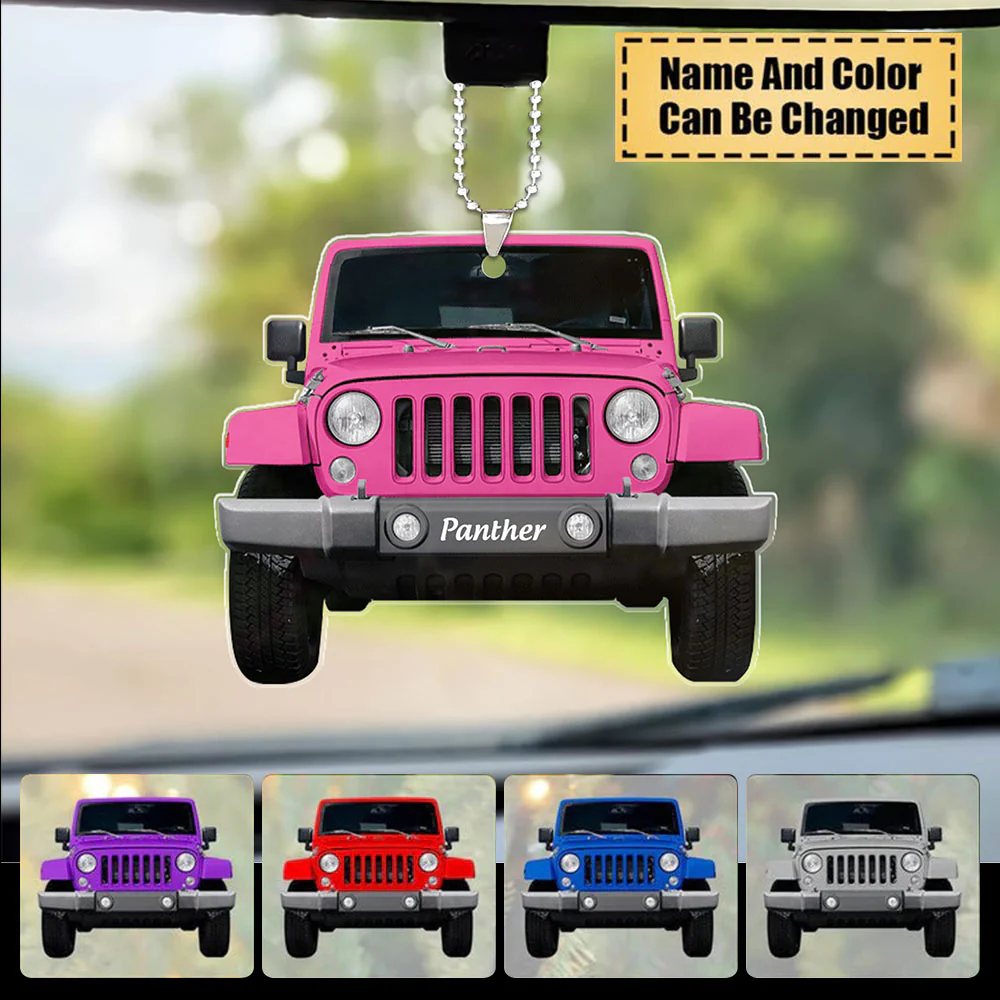 Personalized Jeep Car Ornament - Best Gift For Jeep Lovers, Jeep Car Ornament for Christmas - Image 2