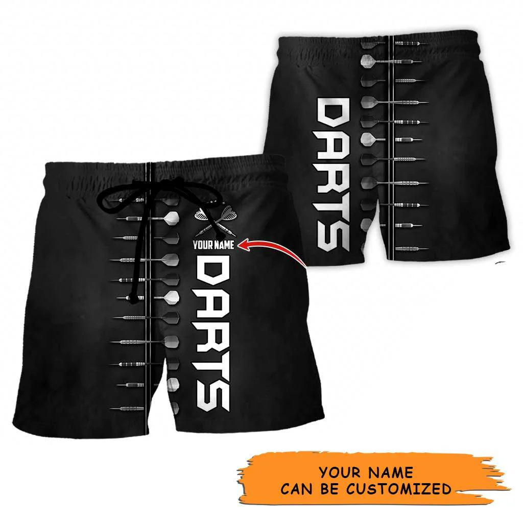 Personalized Name Dart Aloha Hawaiian Shirt - Black Dart Pattern Personalized Name Hawaiian Shirt - Perfect Dart Gift For Men & Women, Dart Lover - Image 2