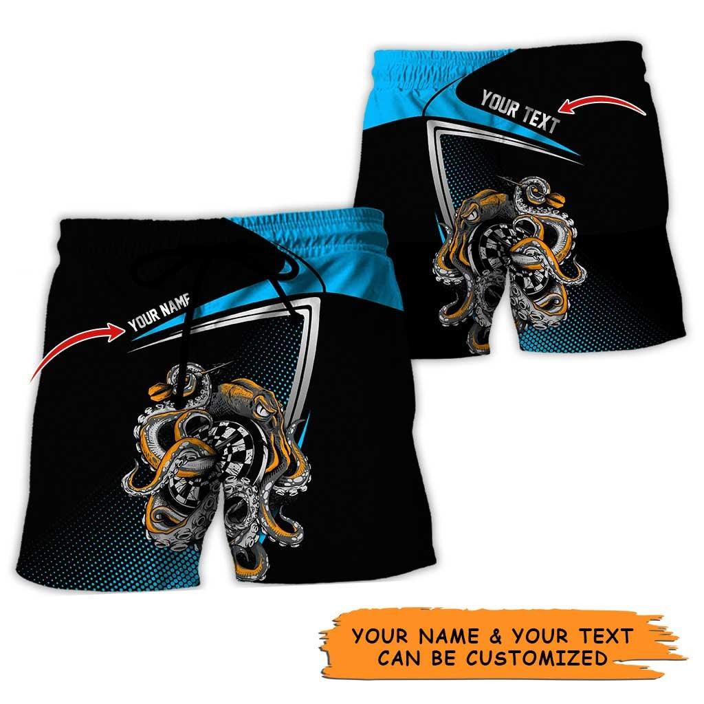 Personalized Name Darts Aloha Hawaiian Shirt - Colorful Darts Personalized Name Hawaiian Shirt, Octopus Hawaiian Shirt For Men & Women, Darts Lover - Image 6