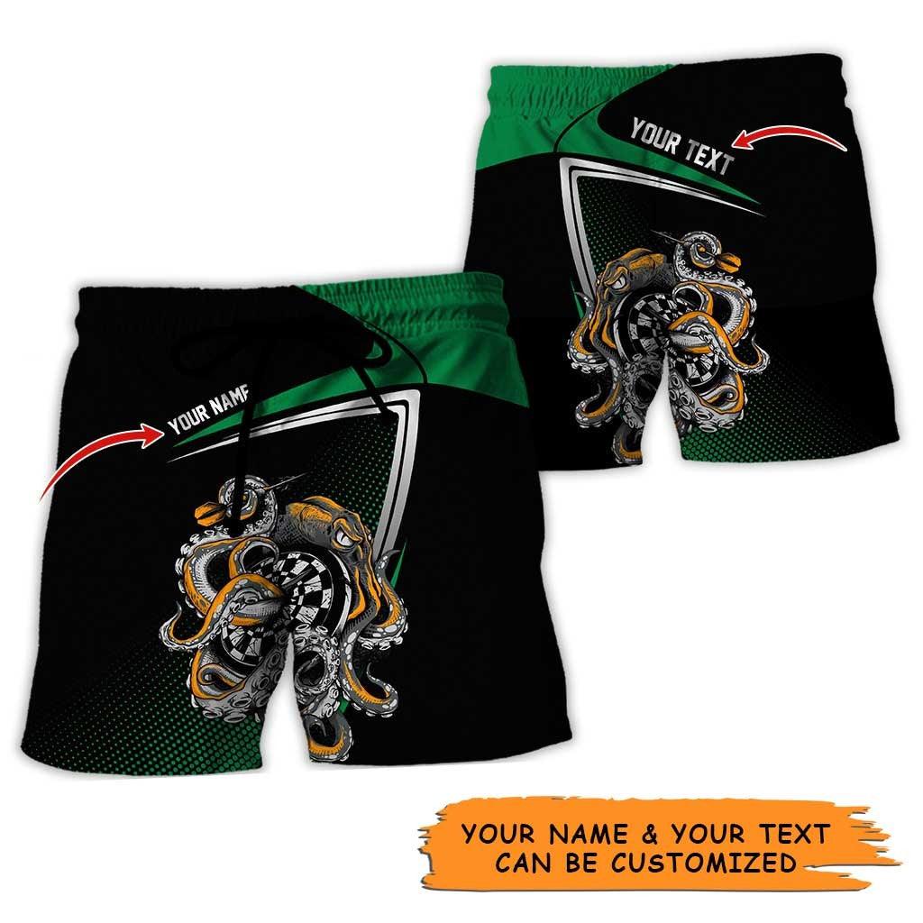 Personalized Name Darts Aloha Hawaiian Shirt - Colorful Darts Personalized Name Hawaiian Shirt, Octopus Hawaiian Shirt For Men & Women, Darts Lover - Image 7