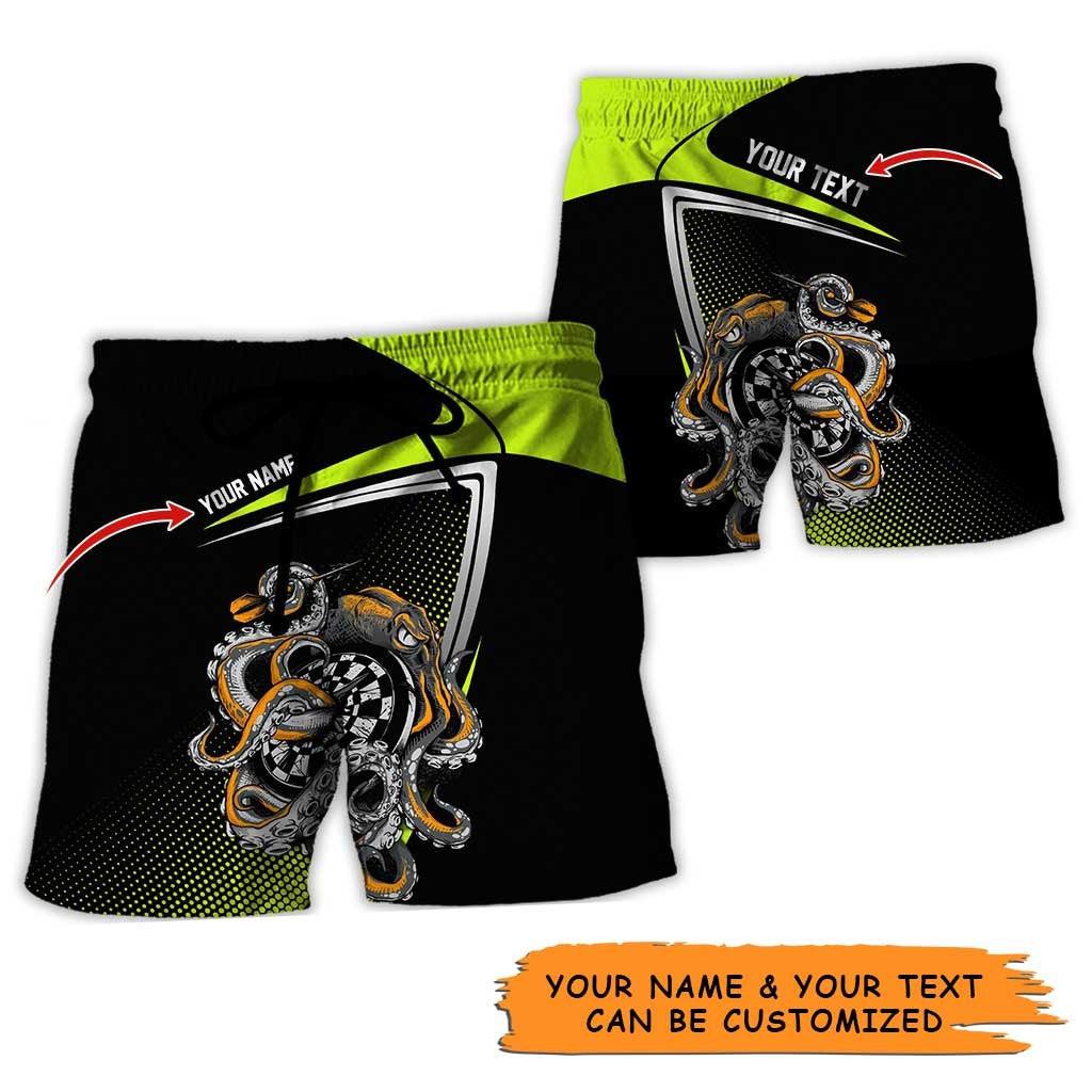 Personalized Name Darts Aloha Hawaiian Shirt - Colorful Darts Personalized Name Hawaiian Shirt, Octopus Hawaiian Shirt For Men & Women, Darts Lover - Image 8