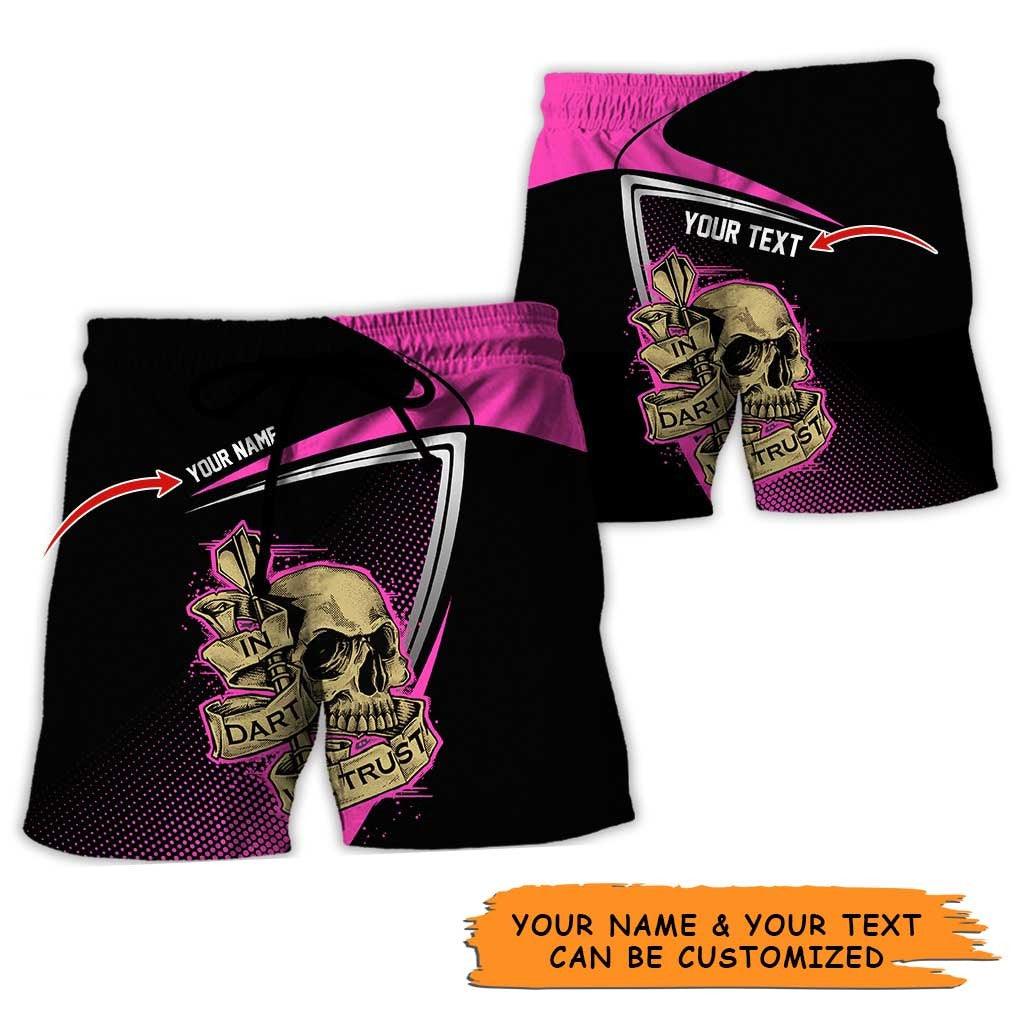 Personalized Name Darts Aloha Hawaiian Shirt - Cool Darts And Skull Pattern Personalized Name Hawaiian Shirt, Perfect Gift For Men & Women, Darts Lover - Image 6