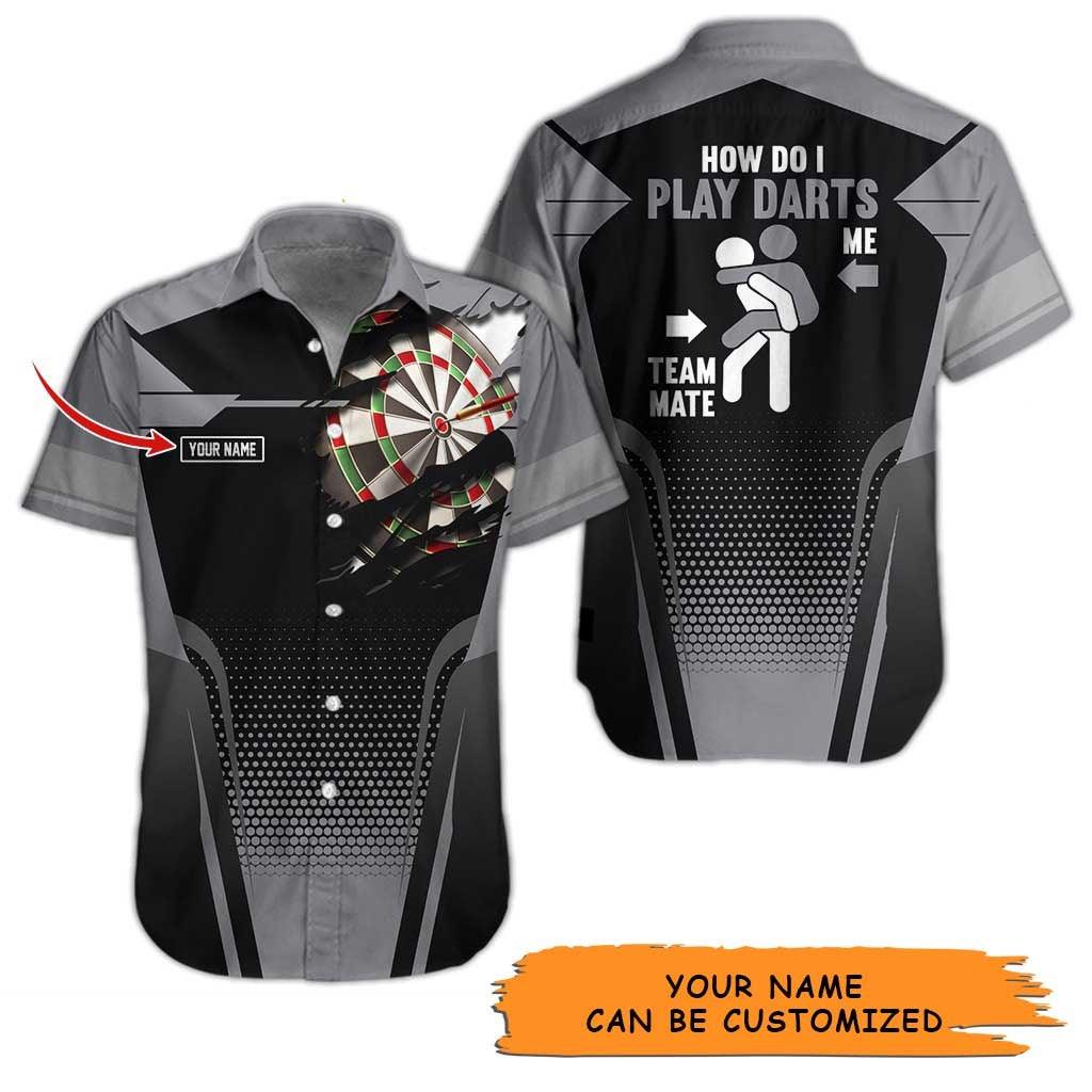 Personalized Name Darts Aloha Hawaiian Shirt - Darts Pattern, How Do I Play Darts Personalized Name Hawaiian Shirt For Men & Women, Darts Lover - Image 3
