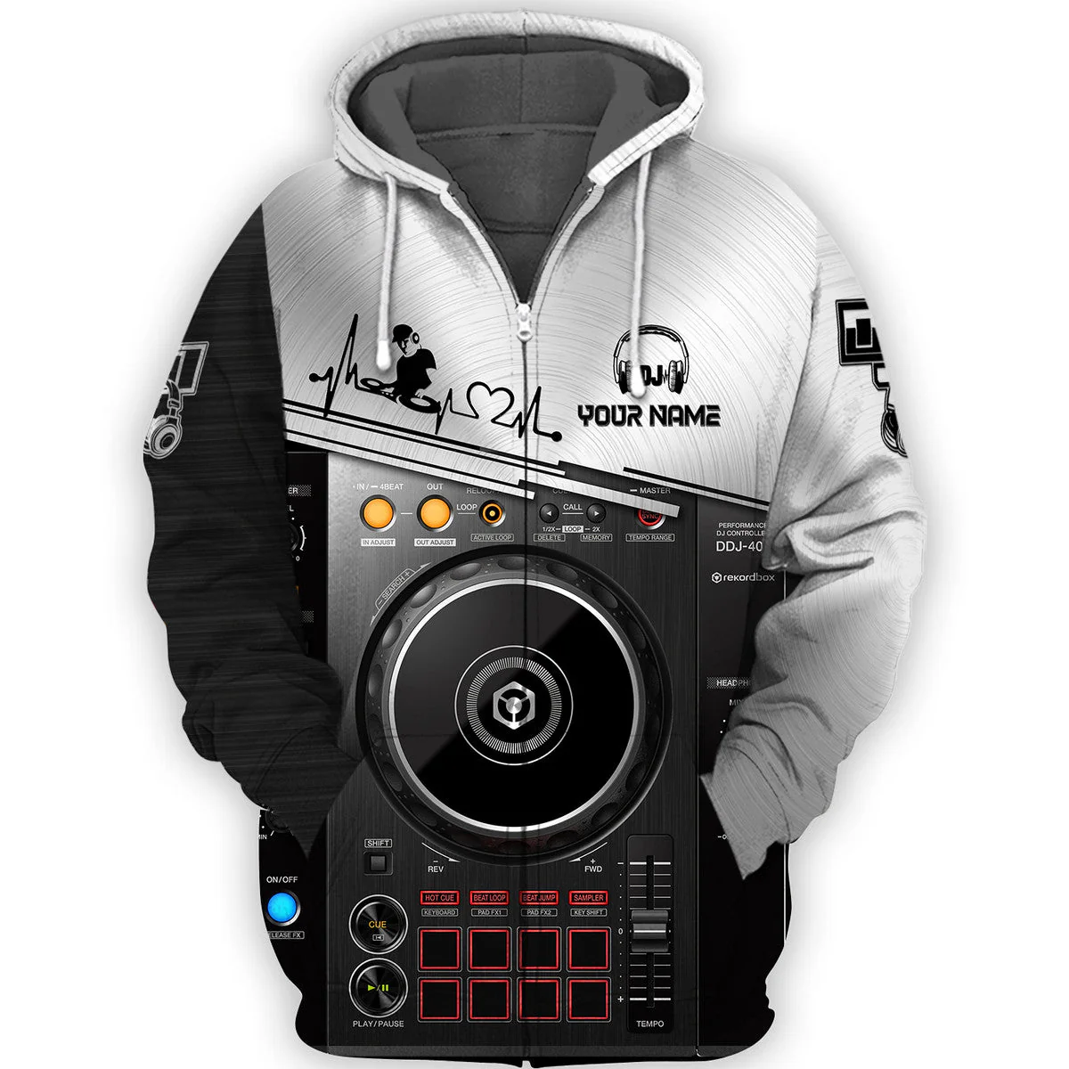 Personalized Name Disc Jockey Shirts - Custom Name DJ Shirts, Deezay Gear Black Clothes, Perfect DJ Shirts for Men & Women - Image 3