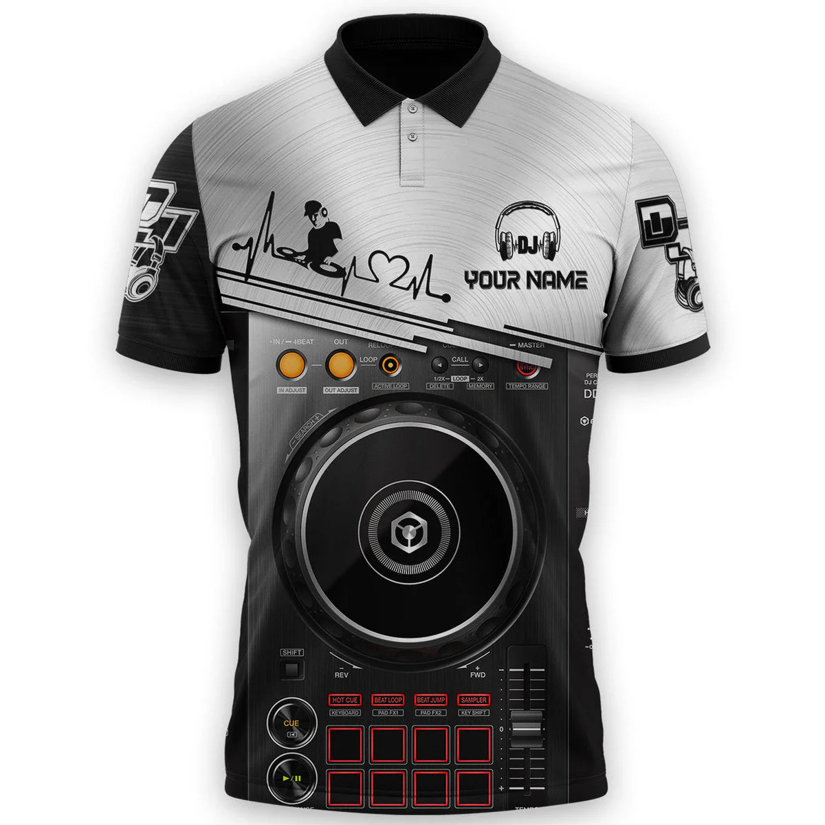 Personalized Name Disc Jockey Shirts - Custom Name DJ Shirts, Deezay Gear Black Clothes, Perfect DJ Shirts for Men & Women - Image 5