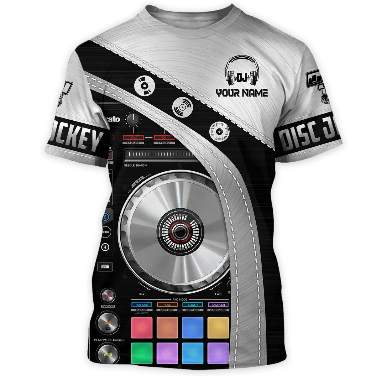 Personalized Name Disc Jockey Shirts - Custom Name DJ Shirts, DJ Clothing, Perfect Deejay Shirts for Men & Women - Image 2