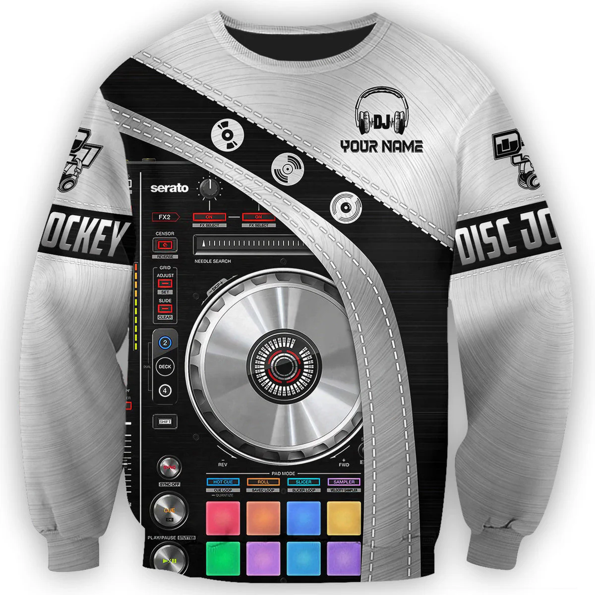 Personalized Name Disc Jockey Shirts - Custom Name DJ Shirts, DJ Clothing, Perfect Deejay Shirts for Men & Women - Image 6