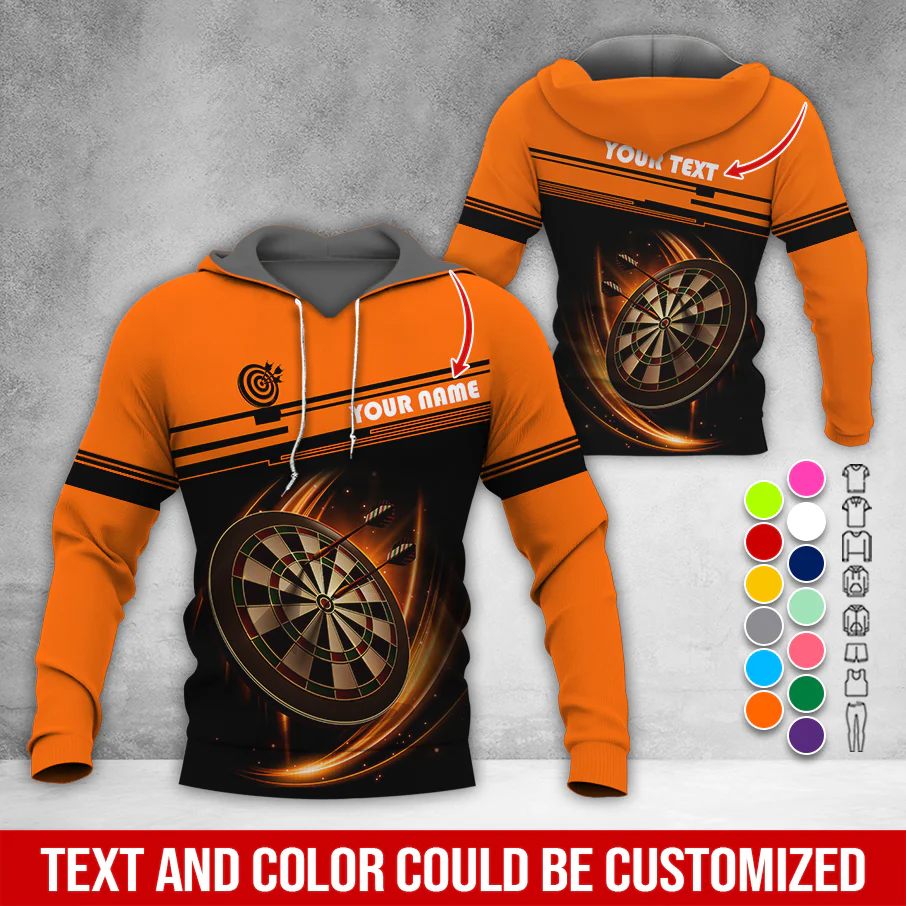 Personalized Name & Text Darts Premium Hoodie, Darts Is My Life Hoodie , Perfect Gift For Darts Lovers, Friend, Family - Image 10