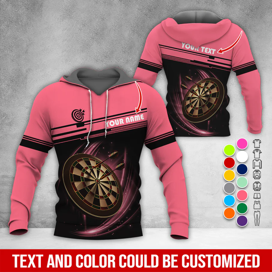 Personalized Name & Text Darts Premium Hoodie, Darts Is My Life Hoodie , Perfect Gift For Darts Lovers, Friend, Family - Image 11