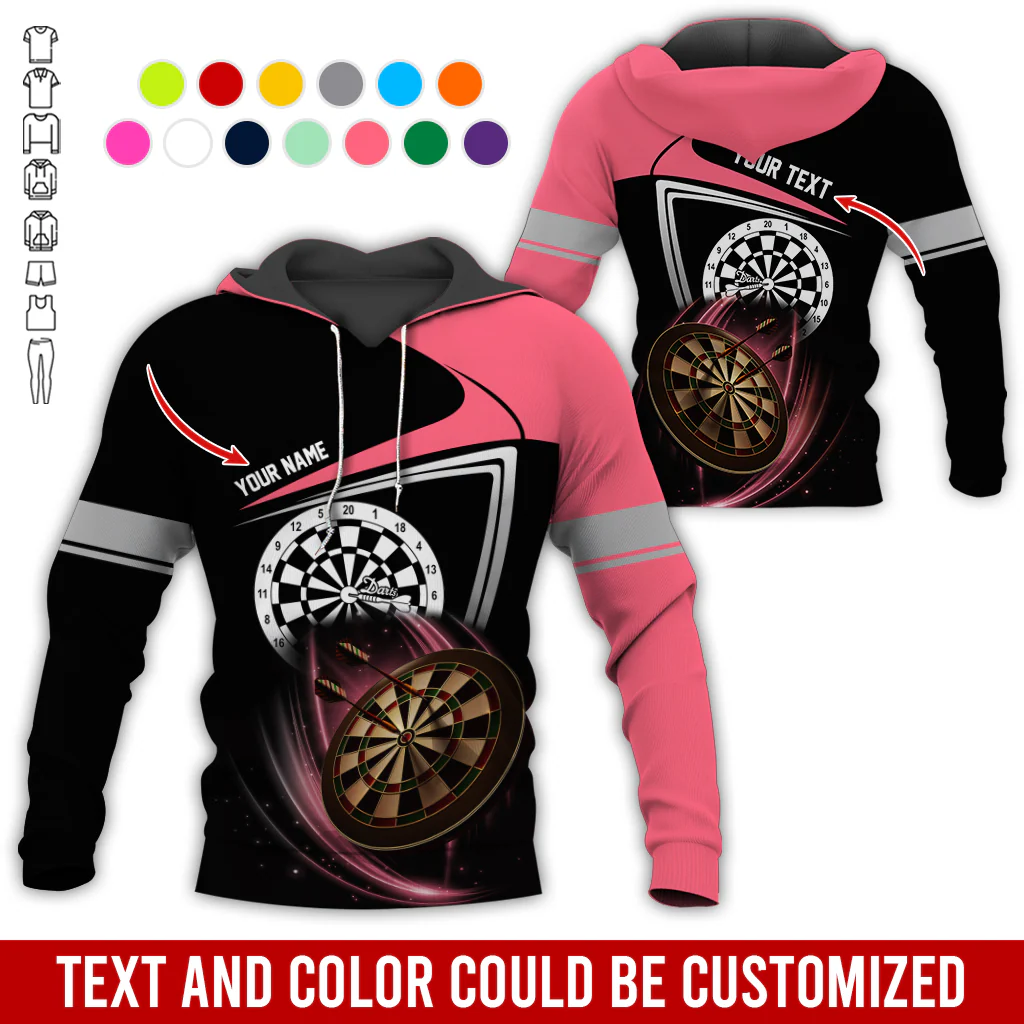 Personalized Name & Text Premium Hoodie, Darts Is My Life Hoodie, Perfect Gift For Darts Lovers, Darts Player - Image 11