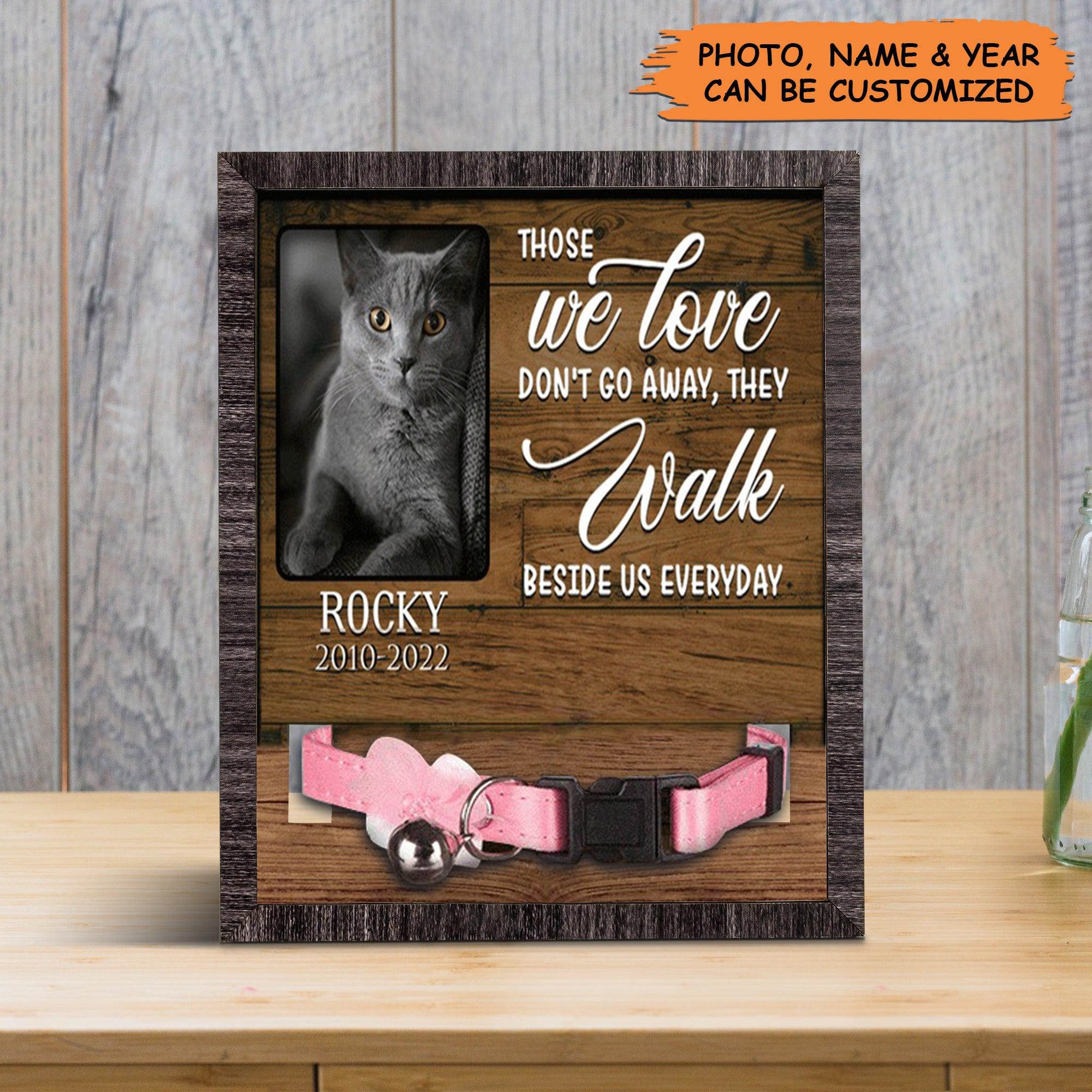 Personalized Pet Collar Frame - A British Shorthair Picture Frames Memorial, Pet Loss Sympathy, Custom Memorial Pet Collar Sign - Gift For Pet Lovers - Image 5