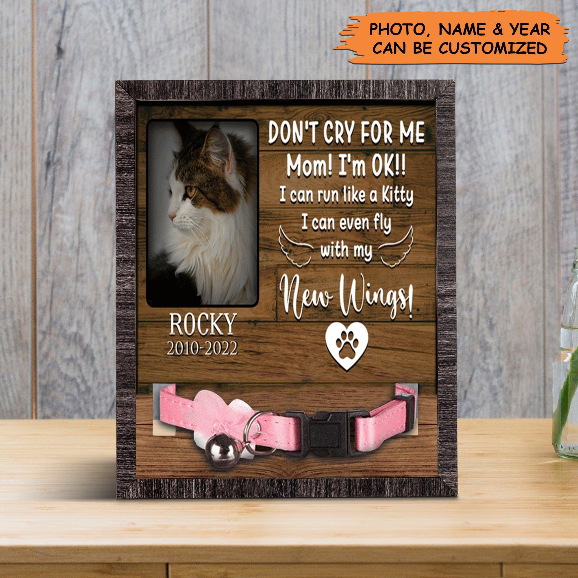 Personalized Pet Collar Frame - A Maine Coon Pet Picture Frames Memorial, Pet Loss Sympathy, Custom Memorial Pet Collar Sign - Gift For Pet Lovers - Image 2