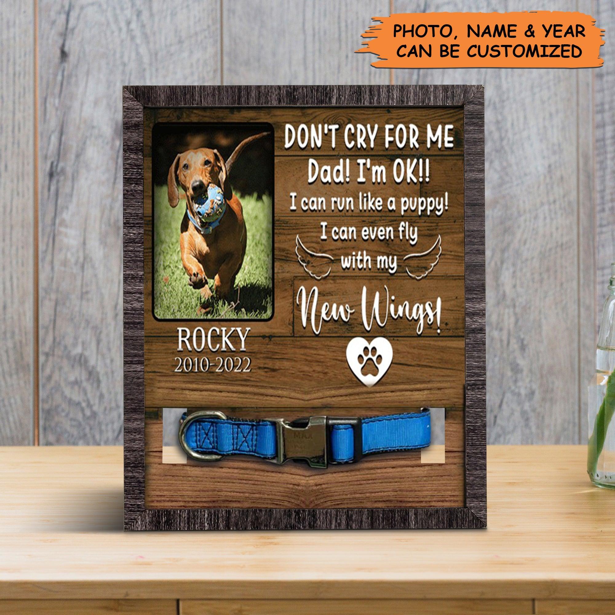 Personalized Pet Collar Frame - Custom A Dachshund Pet Picture Frames, Pet Loss Sympathy, Memorial Pet Collar Sign - Gift For Grieving Pet Owner - Image 3
