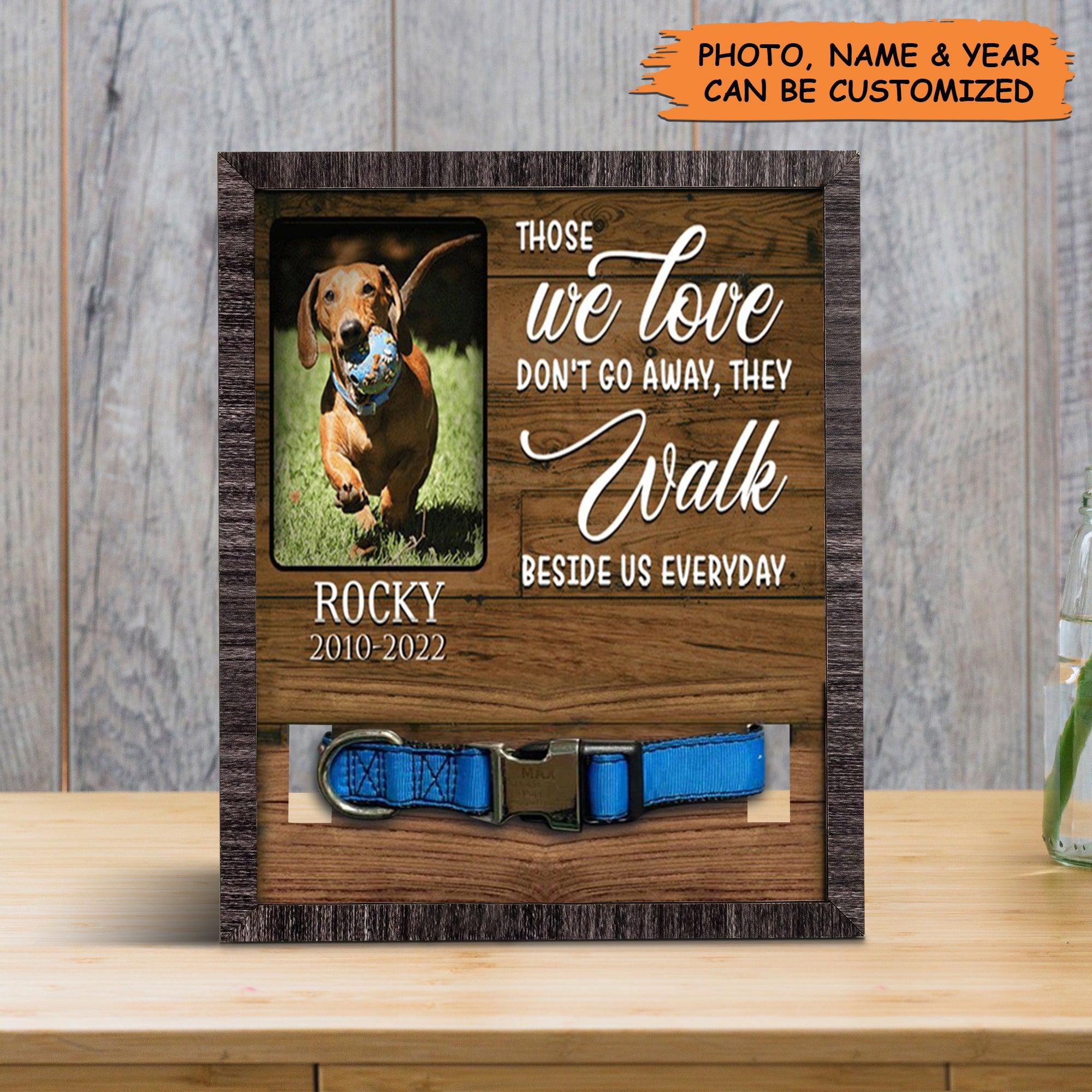 Personalized Pet Collar Frame - Custom A Dachshund Pet Picture Frames, Pet Loss Sympathy, Memorial Pet Collar Sign - Gift For Grieving Pet Owner - Image 5