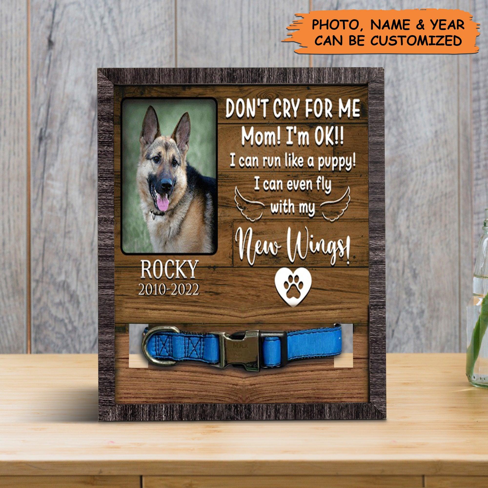 Personalized Pet Collar Frame - Custom A German Shepherd Dog Picture Frames, Pet Loss Sympathy, Memorial Pet Collar Sign - Gift For Grieving Pet Owner - Image 3