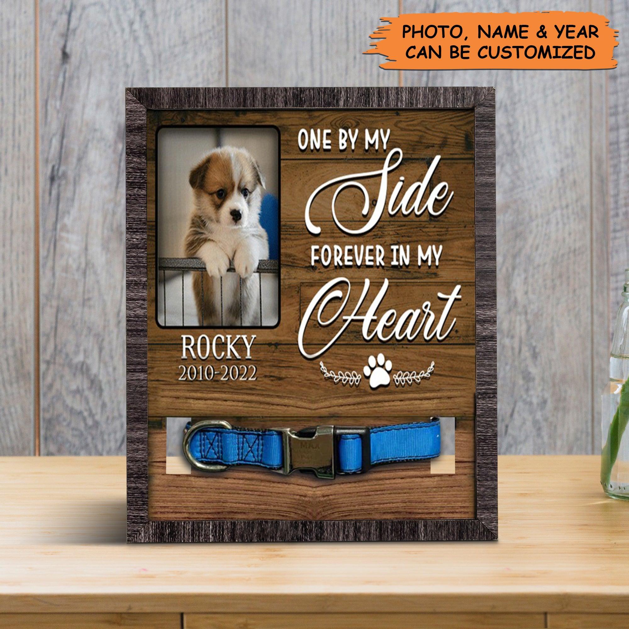 Personalized Pet Collar Frame - Custom A Pembroke Welsh Corgi Picture Frames, Pet Loss Sympathy, Memorial Pet Collar Sign- Gift For Grieving Pet Owner - Image 4