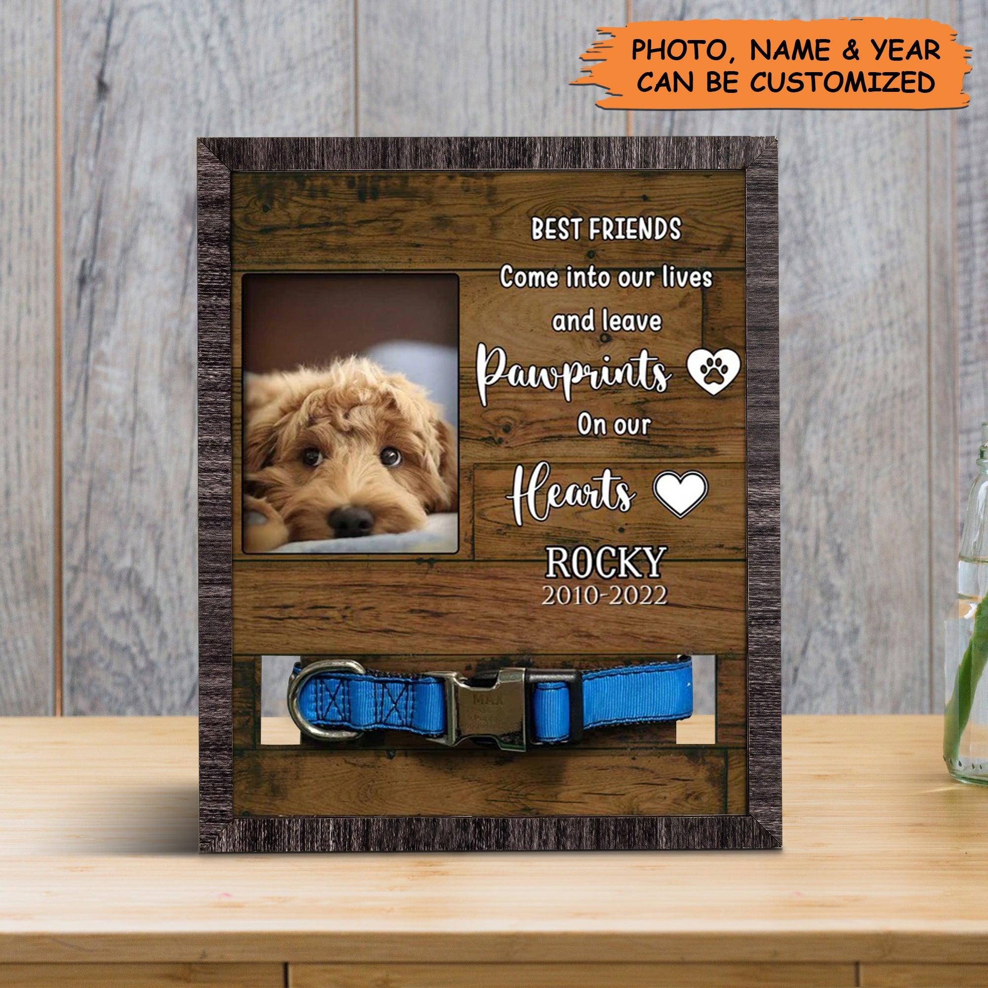 Personalized Pet Collar Frame - Memorial Pet Collar Sign, Pet Loss Sympathy, Memorial Custom Collar Frame - Gift For Grieving Pet Owner, Pet Lovers - Image 3