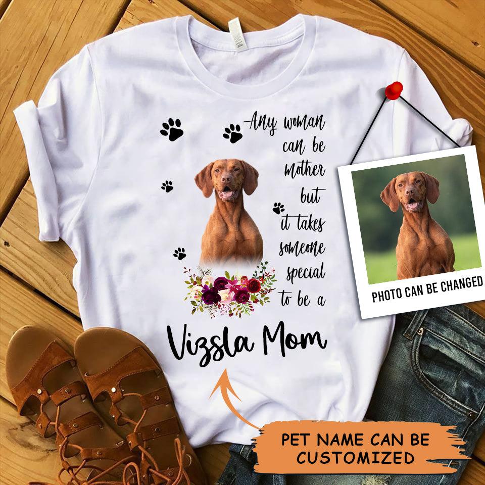 Personalized Vizsla Mom T Shirts, Happy Mother's Day From Vizsla For Humans, Women's Vizsla Gifts Vizsla Cute Vizsla Puppy T Shirts