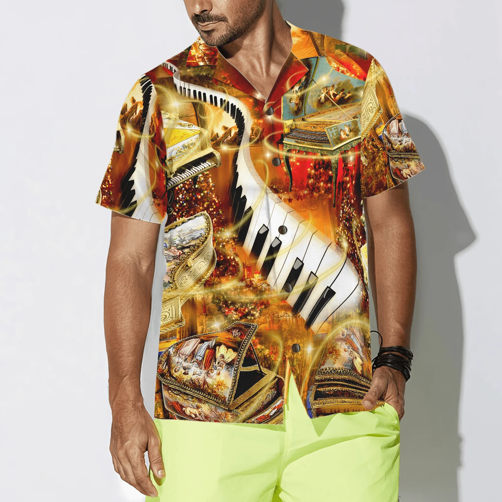 Piano Hawaiian Shirt, Piano Is My Passion Hawaiian Shirt, Colorful Summer Aloha Shirt For Men Women, Perfect Gift For Friend, Team, Piano Lovers - Image 4