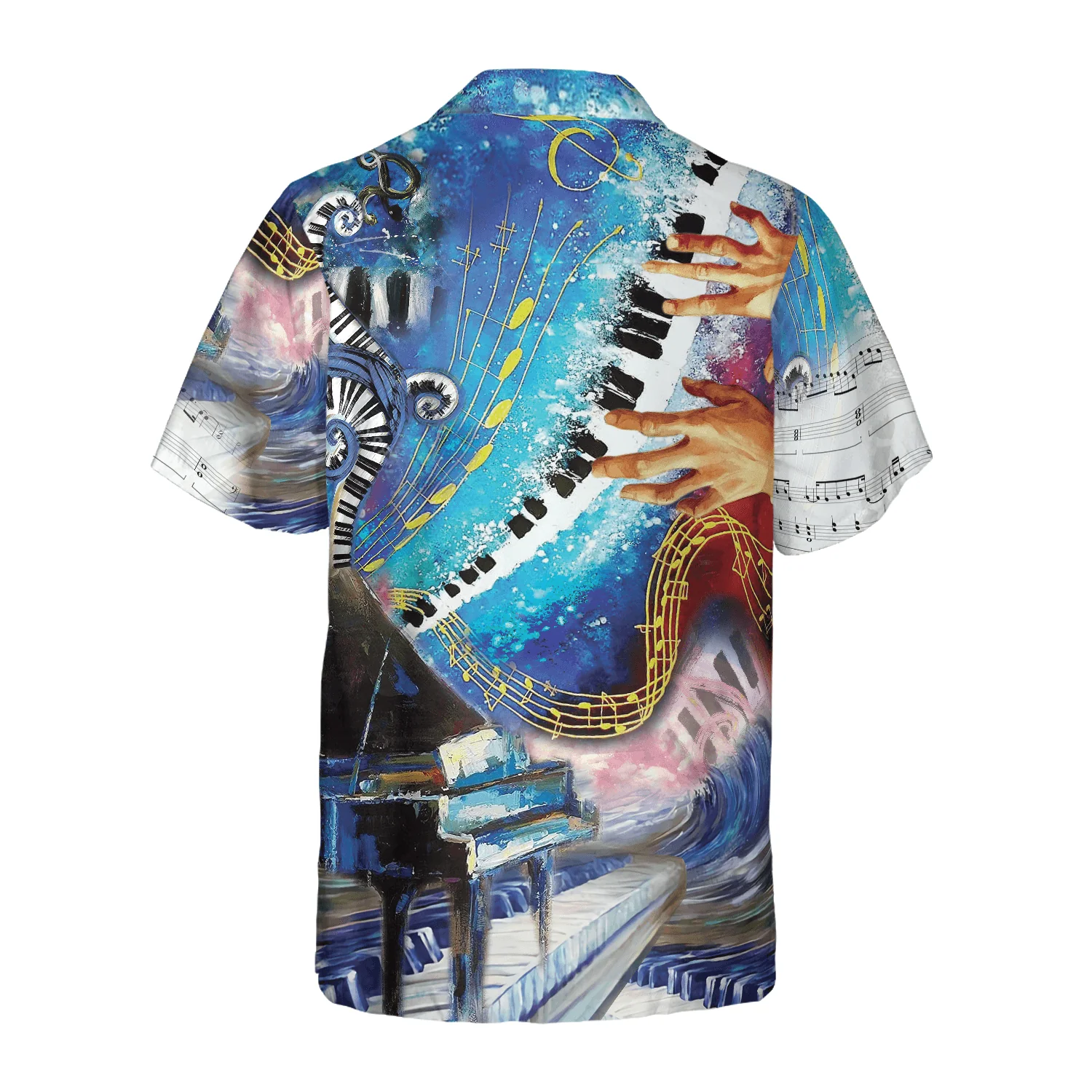 Piano Hawaiian Shirt, Where Words Fail Piano Speaks Hawaiian Shirt For Men Women, Gift For Friend, Family, Husband, Wife, Boyfriend - Image 2