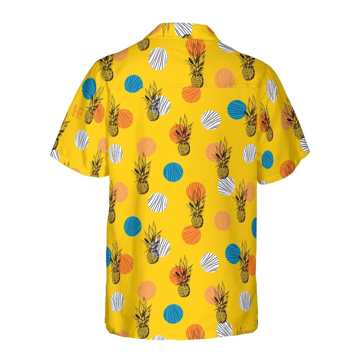 Pineapple Hawaiian Shirt, Pineapple Pattern Hawaiian Shirt, Colorful Summer Aloha Shirt For Men Women, Perfect Gift For Husband, Wife, Friend, Family - Image 3