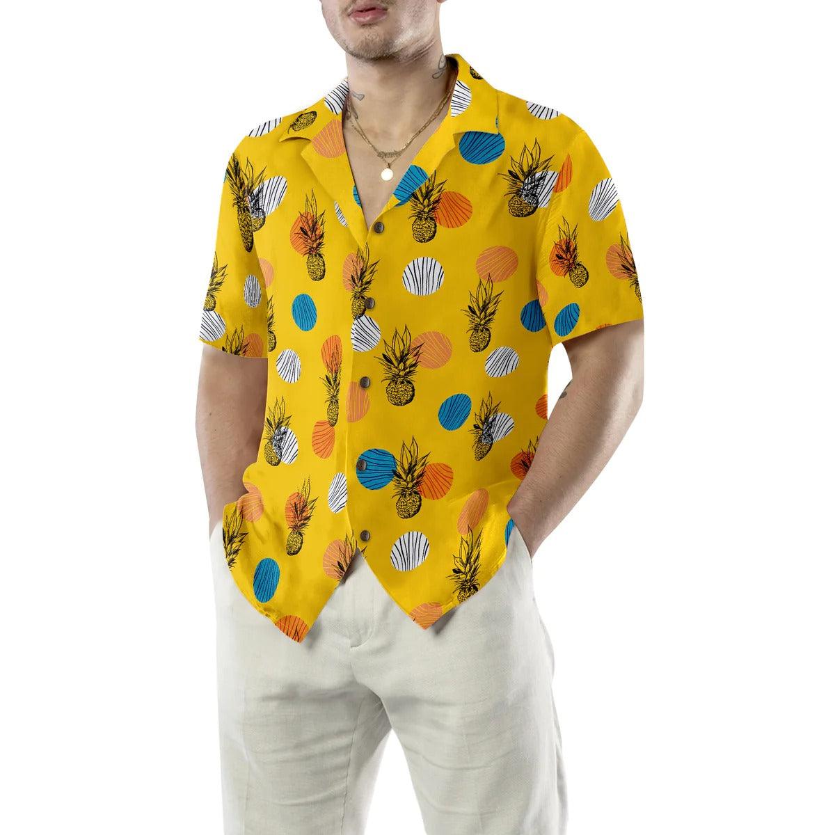 Pineapple Hawaiian Shirt, Pineapple Pattern Hawaiian Shirt, Colorful Summer Aloha Shirt For Men Women, Perfect Gift For Husband, Wife, Friend, Family - Image 5