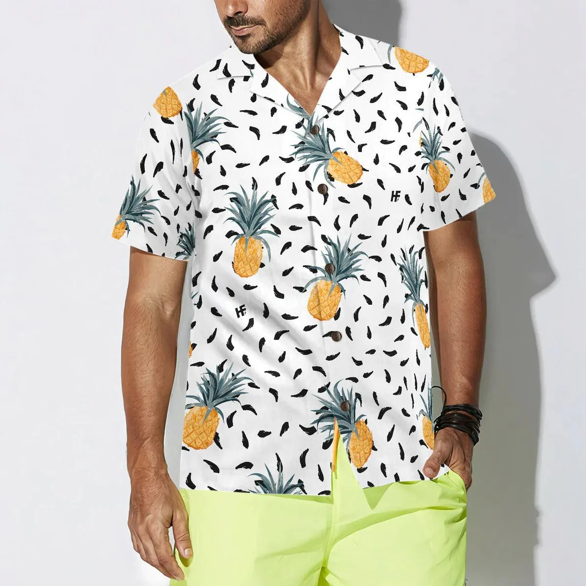 Pineapple Hawaiian Shirt, Tropical Hawaiian Shirt, Colorful Summer Aloha Shirt For Men Women, Perfect Gift For Husband, Wife, Friend, Family - Image 2