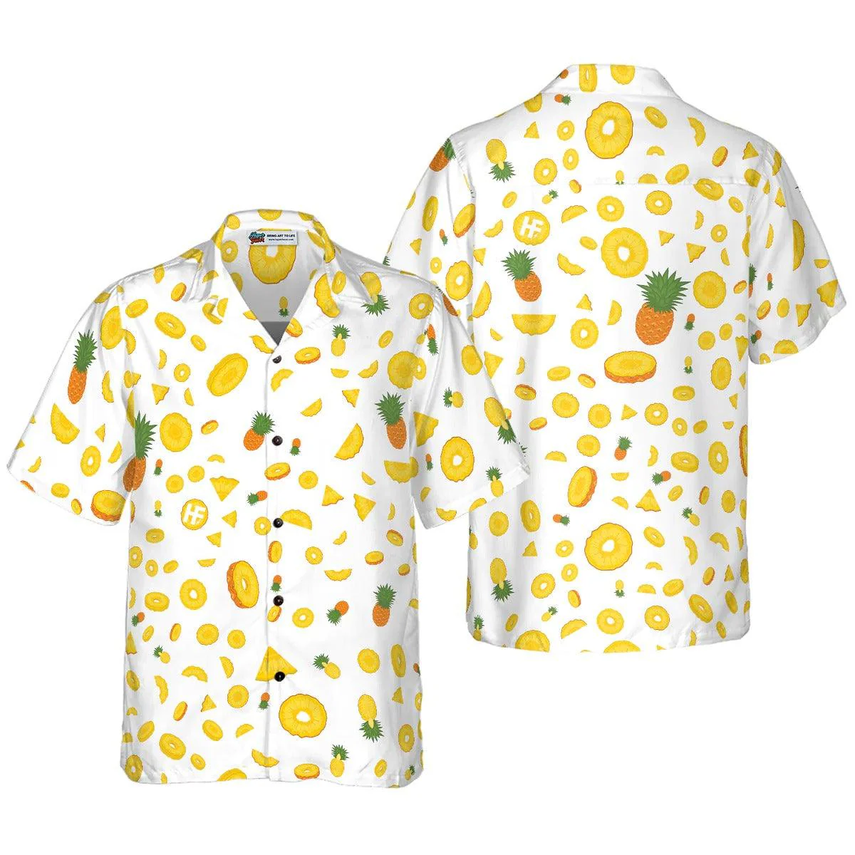 Pineapple Hawaiian Shirt, Tropical Hawaiian Shirt, Pineapple Summer Aloha Shirt For Men Women, Perfect Gift For Husband, Wife, Friend, Family