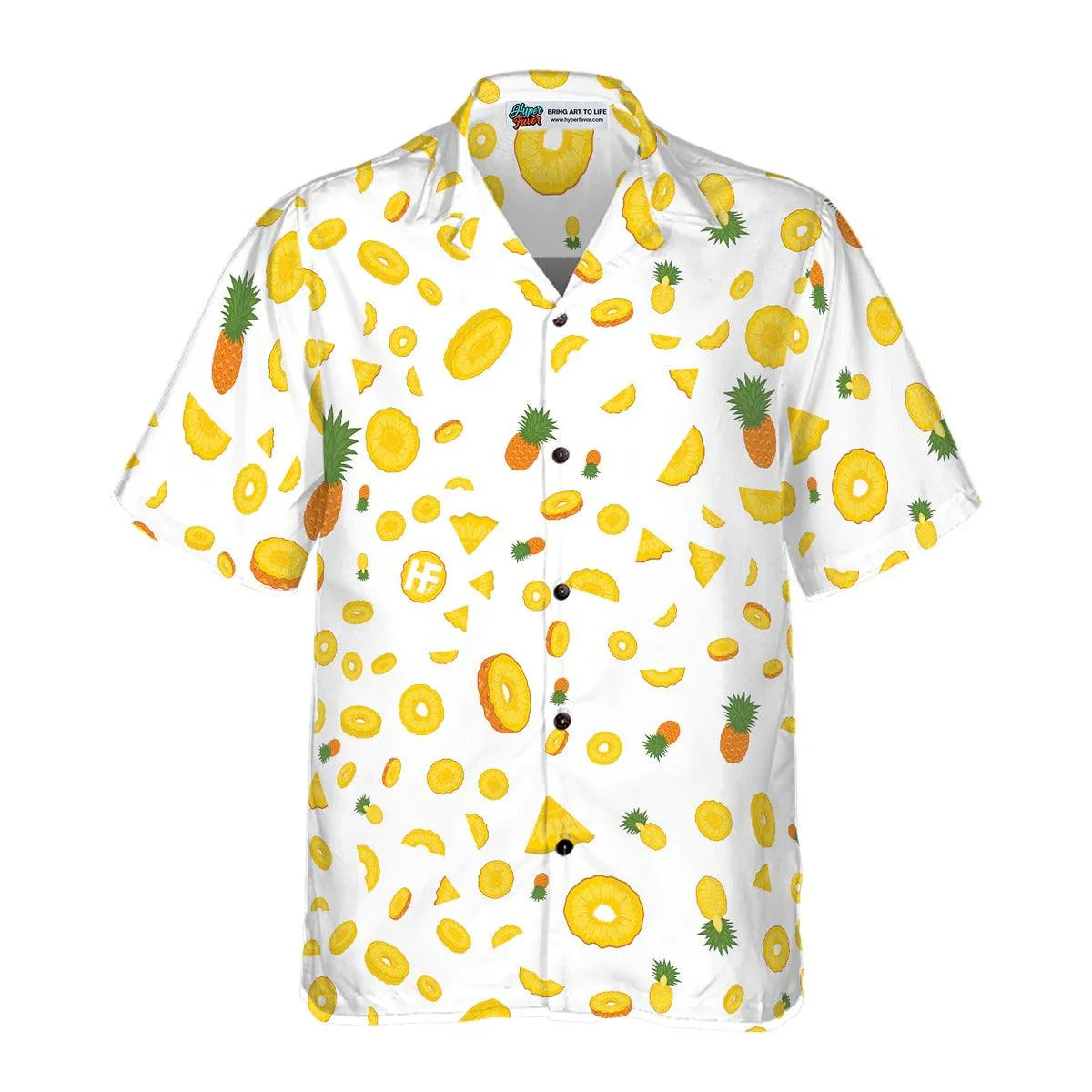 Pineapple Hawaiian Shirt, Tropical Hawaiian Shirt, Pineapple Summer Aloha Shirt For Men Women, Perfect Gift For Husband, Wife, Friend, Family - Image 2
