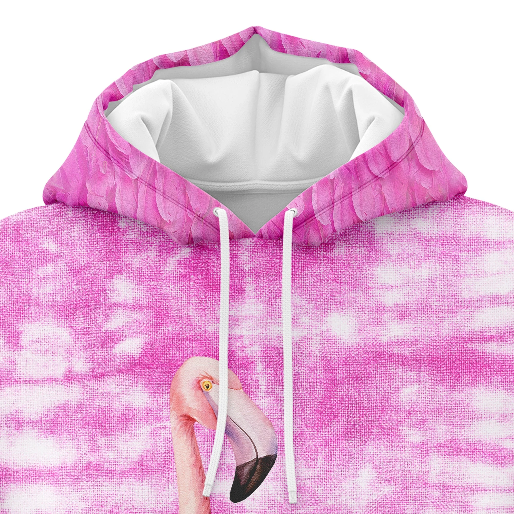Pink Flamingos Pattern Pullover Premium Hoodie Trapped In Human Body, Perfect Outfit For Men And Women On Christmas New Year Autumn Winter - Image 2