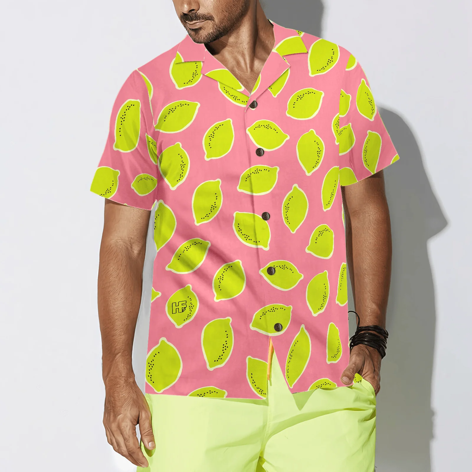 Pinky Lemon Aloha Hawaiian Shirt For Summer, Colorful Shirt For Men Women, Perfect Gift For Friend, Team, Family - Image 4