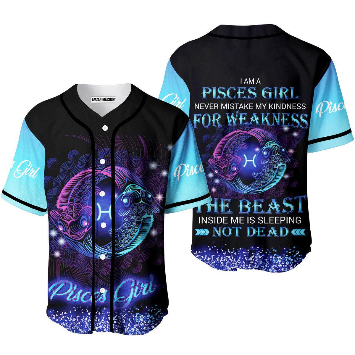 Pisces Baseball Jerseys, Pisces Girl Baseball Jerseys For Men And Women - Perfect Gift For Friend, Family