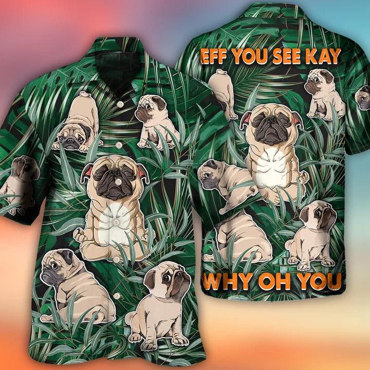 Pitbull Aloha Hawaii Shirt - Pitbull Yoga Tropical Yoga Pose Funny Hawaiian Shirt For Summer - Perfect Gift For Dog Lovers, Friend, Family - Image 2