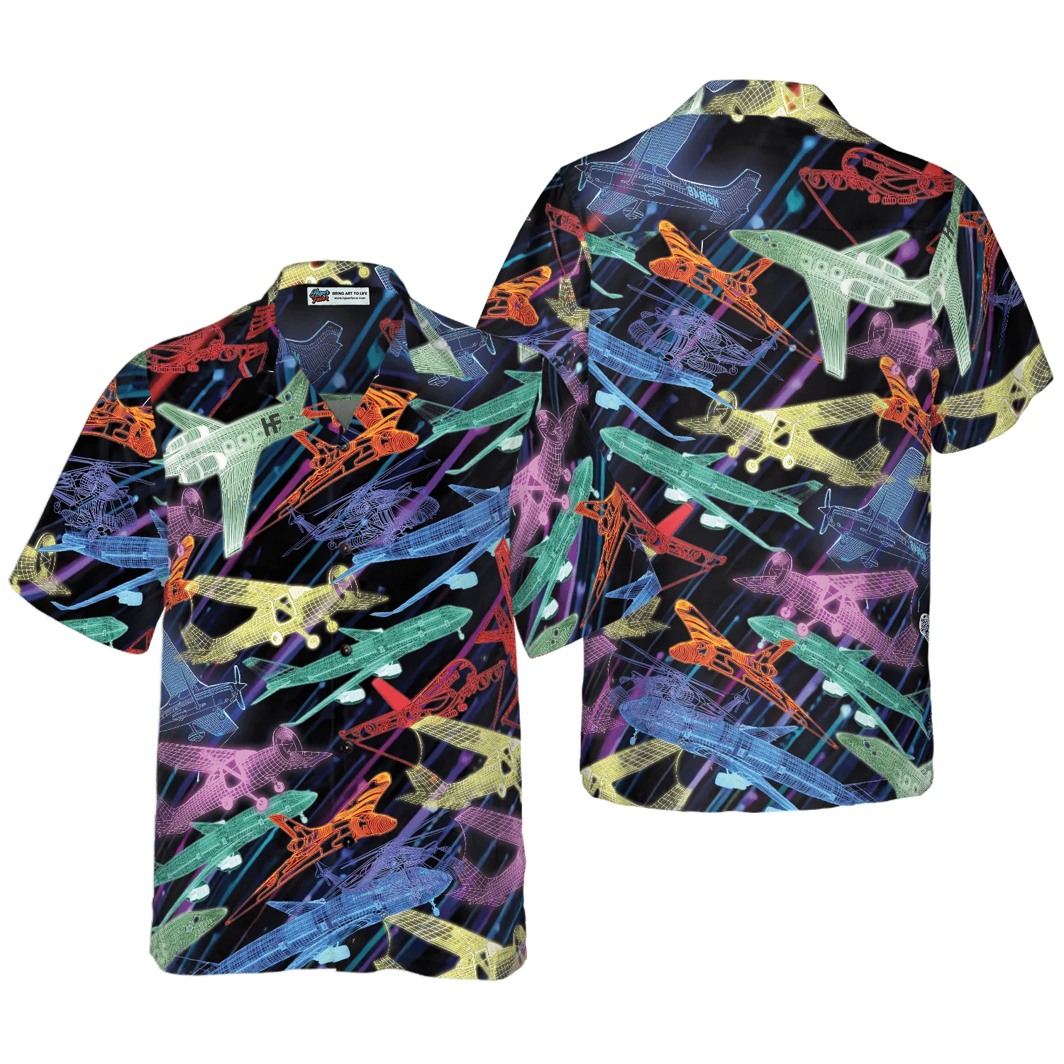 Plane Pattern I Want To Fly Away Aloha Hawaiian Shirt For Summer, Colorful Shirt For Men Women, Perfect Gift For Friend, Team, Family