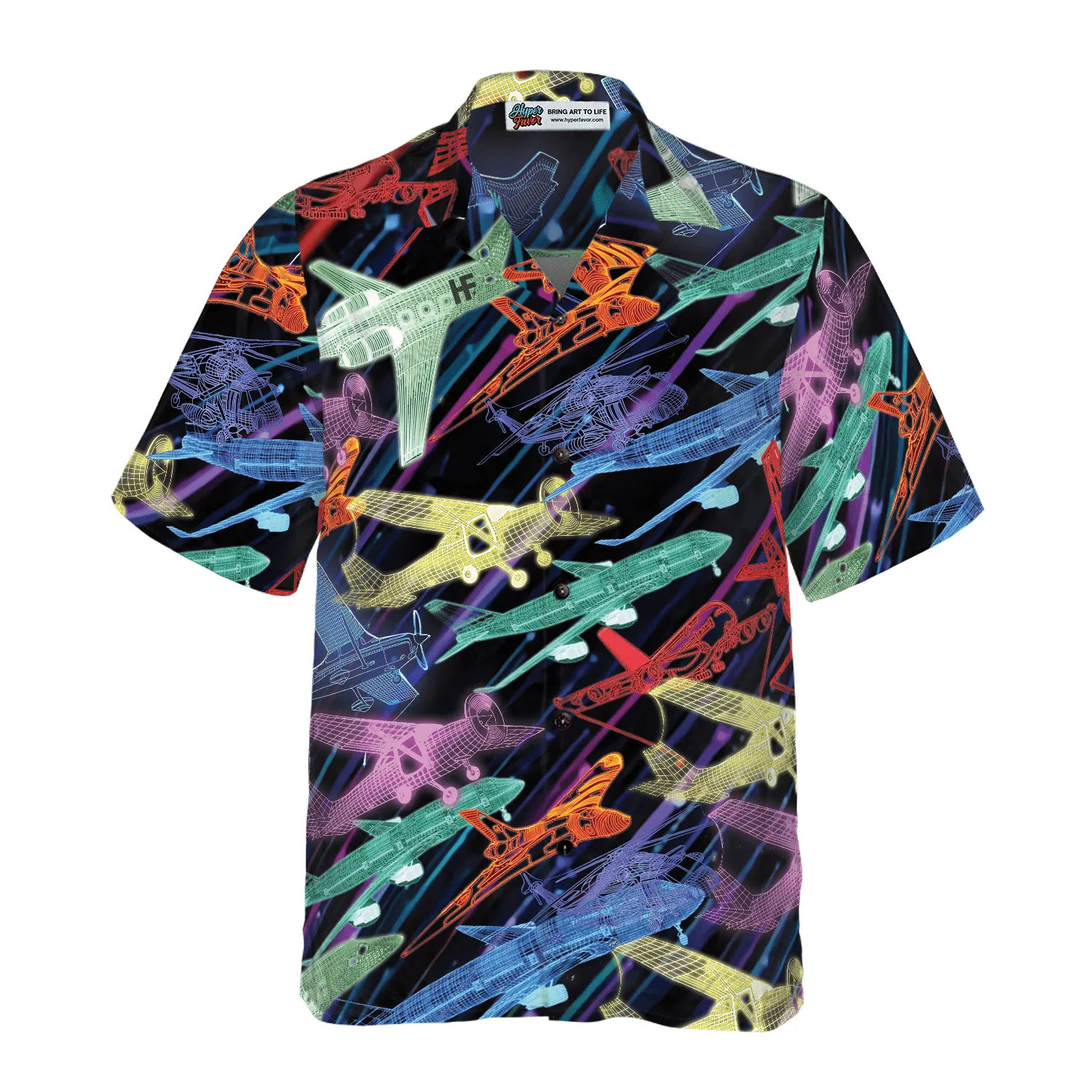 Plane Pattern I Want To Fly Away Aloha Hawaiian Shirt For Summer, Colorful Shirt For Men Women, Perfect Gift For Friend, Team, Family - Image 3