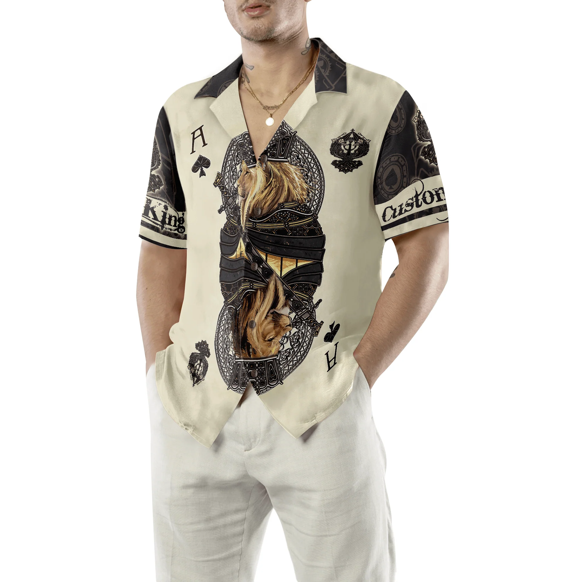 Poker Custom Name Hawaiian Shirt, The King Of Poker, Personalized Colorful Summer Aloha Shirt For Men Women, Perfect Gift For Friend, Poker Lovers - Image 5