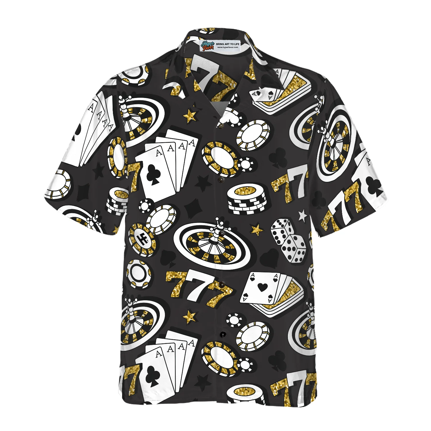Poker Hawaiian Shirt, Playing Chip Cards Poker Hawaiian Shirt, Colorful Summer Aloha Shirt For Men Women, Perfect Gift For Friend, Chip Poker Lovers - Image 2