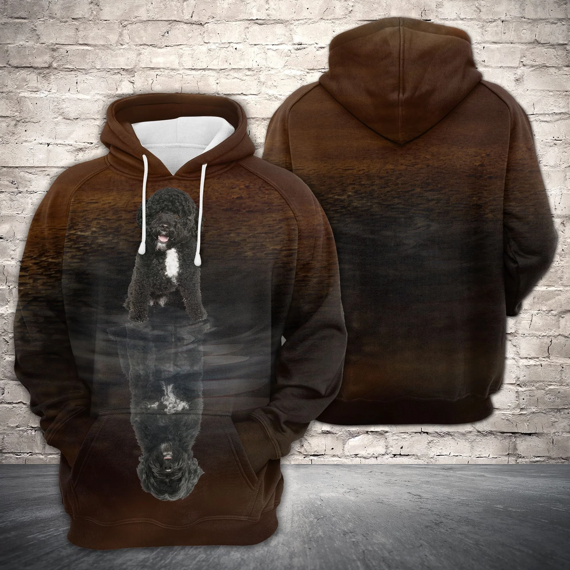 Portuguese Water Dog Pullover Premium Hoodie, Perfect Outfit For Men And Women On Christmas New Year Autumn Winter